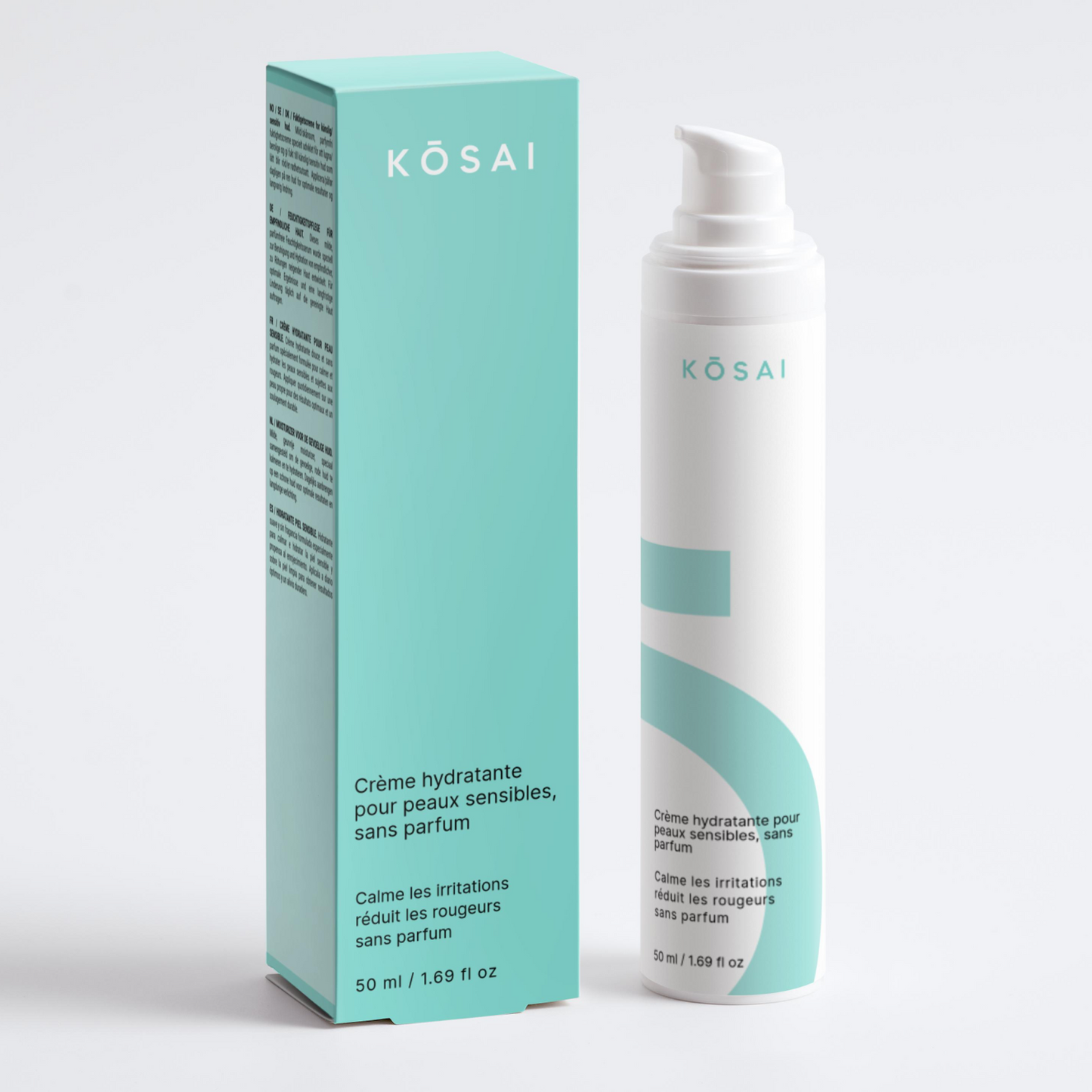 Crème hydratante pour peaux sensibles, sans parfum