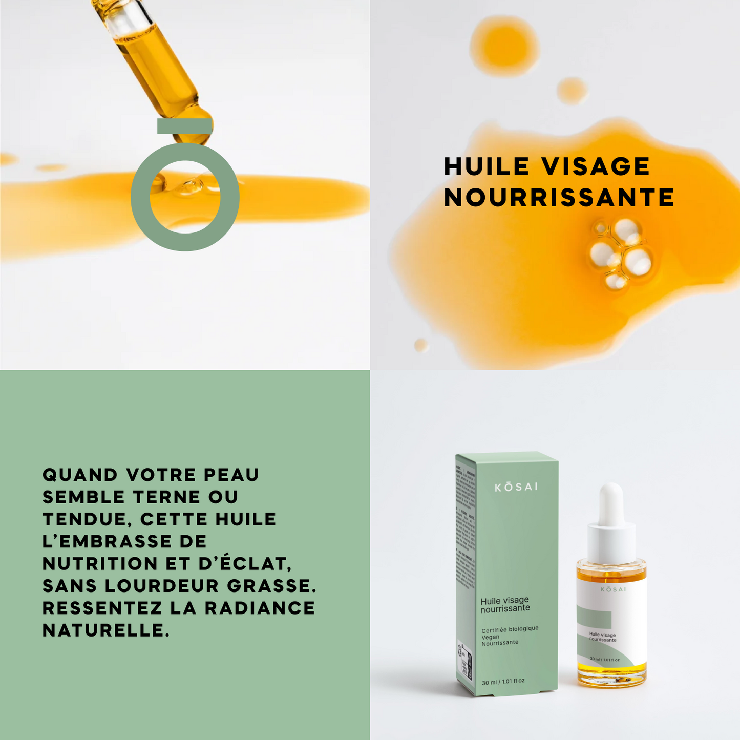 Huile visage nourrissante